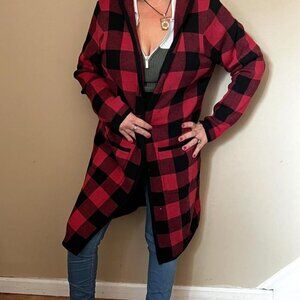 Denim & Co. Plaid Cardigan